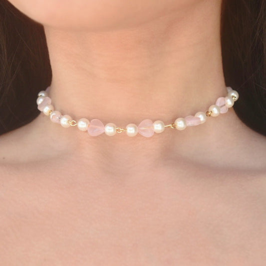 Love and Pearls Choker Necklace
