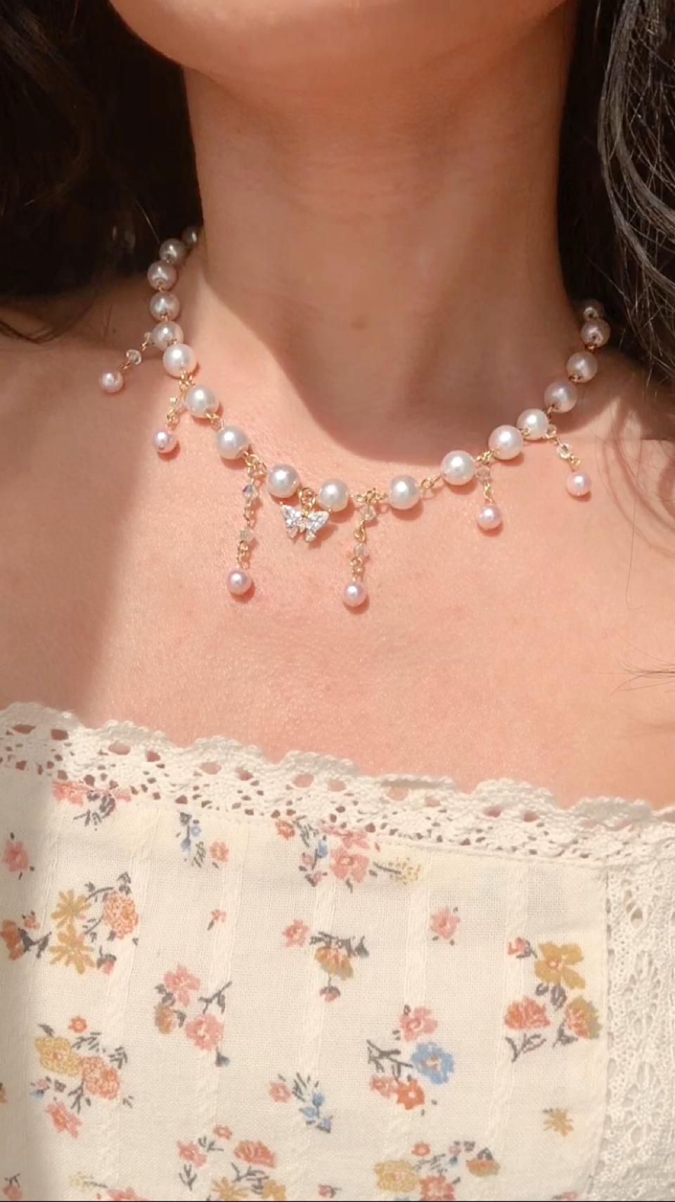 Draped in Pearls Necklace